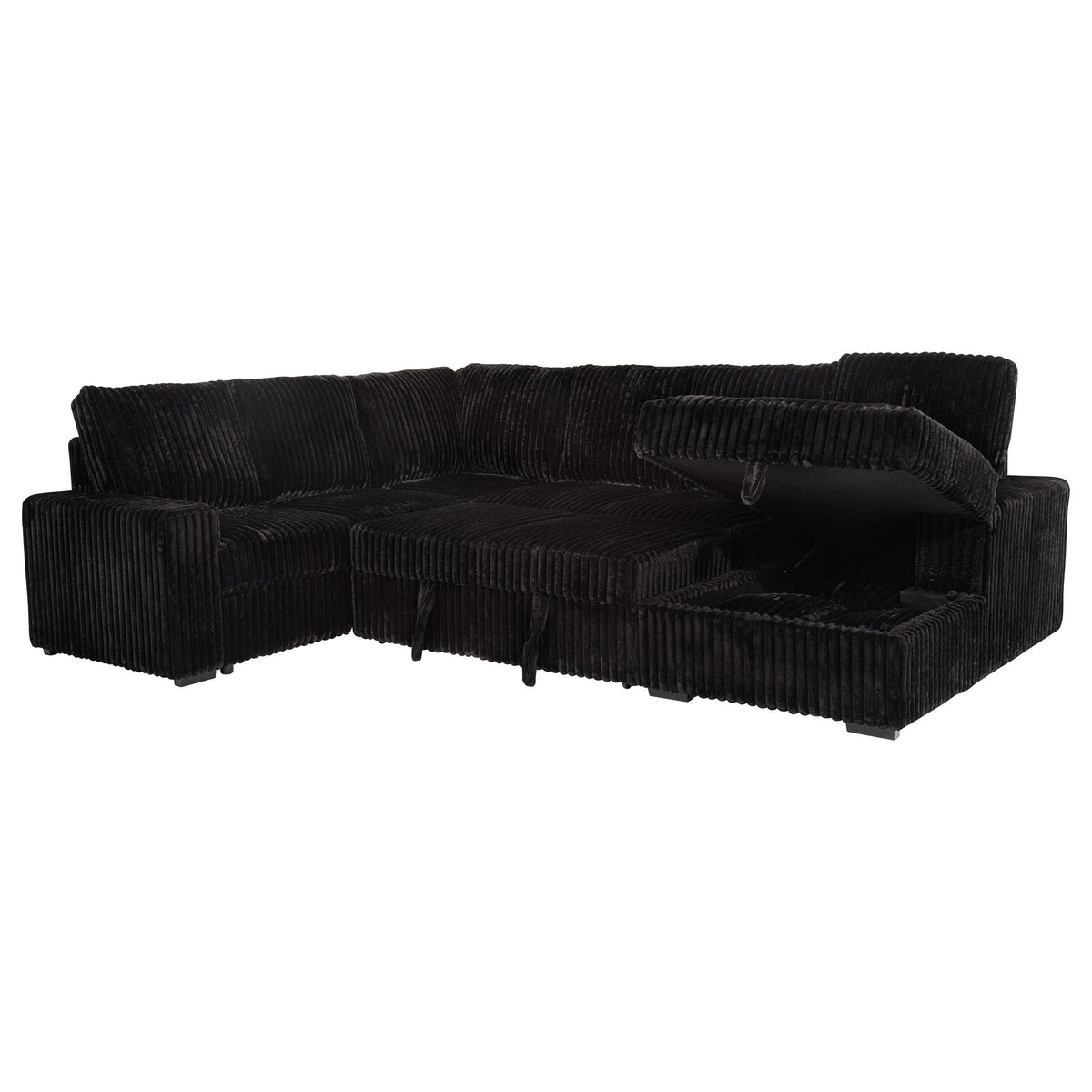 Thurston - Storage Sectional Sofa With Pop Up Bed