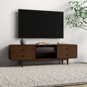 Alexa - TV Stand - Dark Brown / Wood - R&R Furniture Gallery (Fountain Valley, CA)