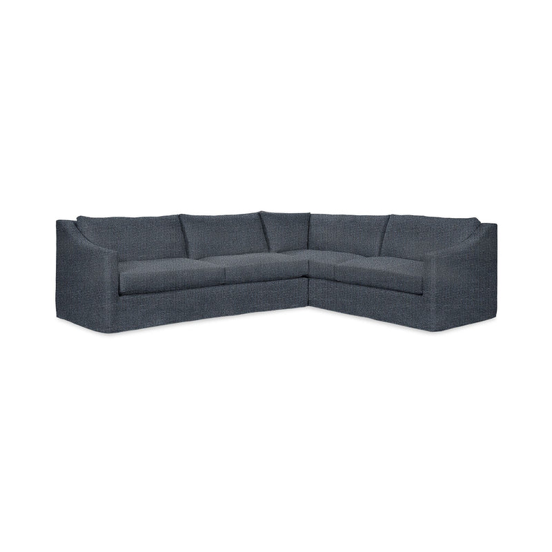 Classic Home Kipton upholstered corner sectional with plush cushions and modern design, perfect for stylish living rooms.
