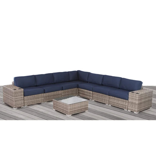 Stylish Rattan Wicker Person Seating Group With Premium Sunbrella Cushions Perfect For Outdoor Entertaining - R&R Furniture Gallery (Fountain Valley, CA)