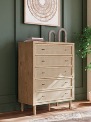 Cielden - Five Drawer Wide Chest - Two-Tone - R&R Furniture Gallery (Fountain Valley, CA)