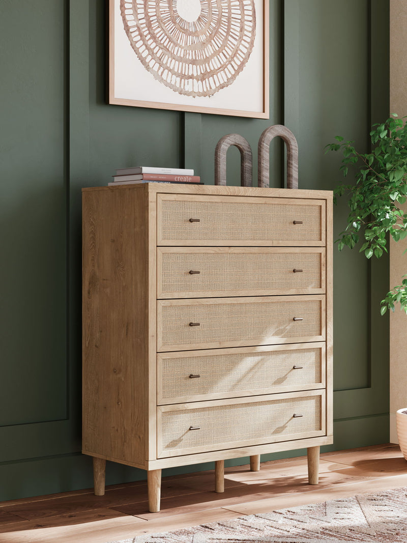 Cielden - Five Drawer Wide Chest - Two-Tone - R&R Furniture Gallery (Fountain Valley, CA)