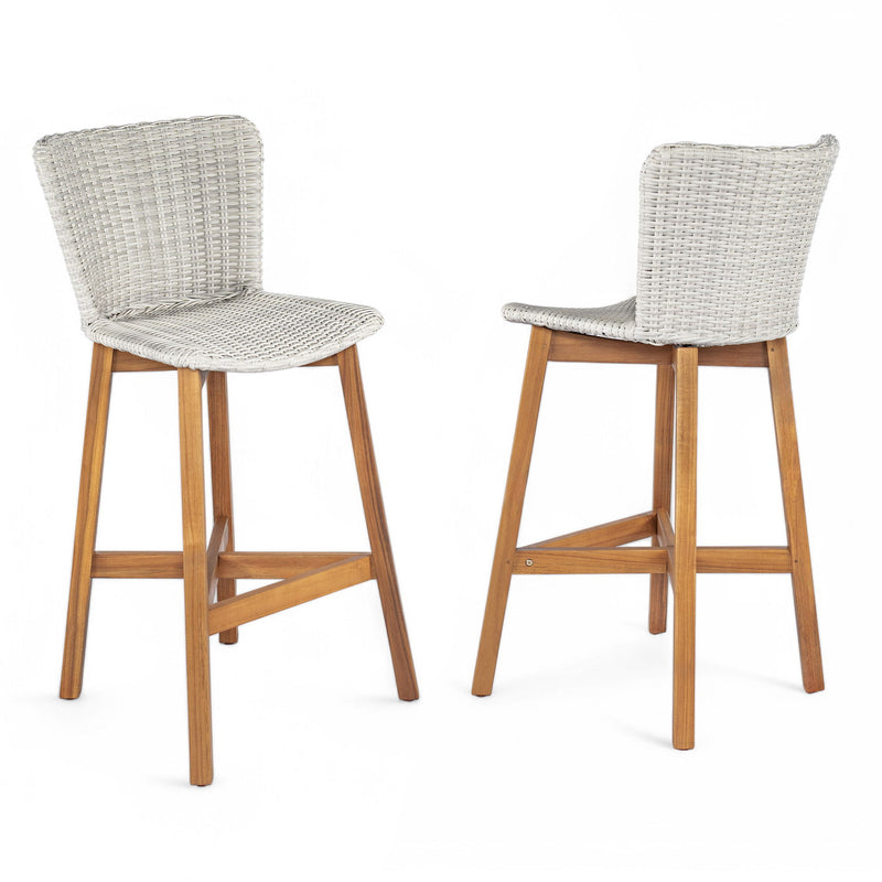 Lymington - Outdoor Bar Stool (Set of 2) - R&R Furniture Gallery (Fountain Valley, CA)