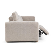 Beige Knoxville 3-piece stationary sectional sofa by Classic Home, showing plush cushions and modern design in a living room setting.