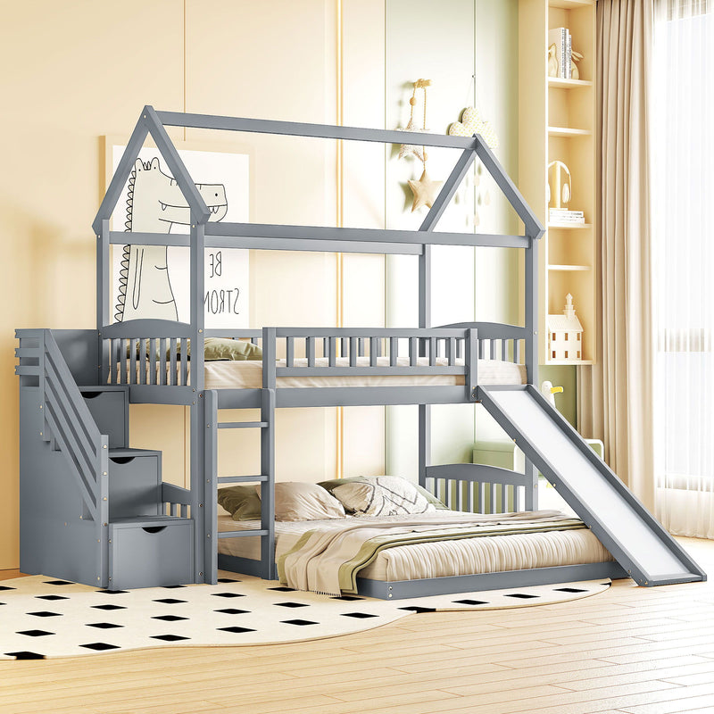 House Bunk Bed With Slide - R&R Furniture Gallery (Fountain Valley, CA)