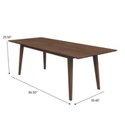 Levi - Modern Style Rectangular Dining Kitchen Table - R&R Furniture Gallery (Fountain Valley, CA)
