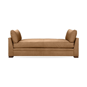 Classic Home Audrey daybed with a wooden frame and plush cushions for a stylish, comfortable seating and sleeping option.