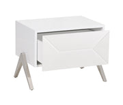 Candid Modern White Nightstand — view 4