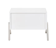Candid Modern White Nightstand — view 5