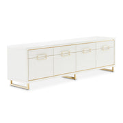 Palm Gate - Media Cabinet - Cloud White - R&R Furniture Gallery (Fountain Valley, CA)