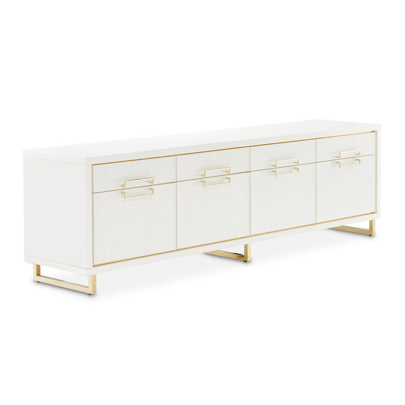 Palm Gate - Media Cabinet - Cloud White - R&R Furniture Gallery (Fountain Valley, CA)