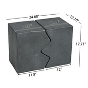 Rectangular Outdoor Indoor Accent Side Table (Set of 2) - R&R Furniture Gallery (Fountain Valley, CA)