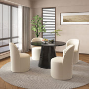 Hollis - Side Chair (Set of 2) - Beige Boucle - R&R Furniture Gallery (Fountain Valley, CA)