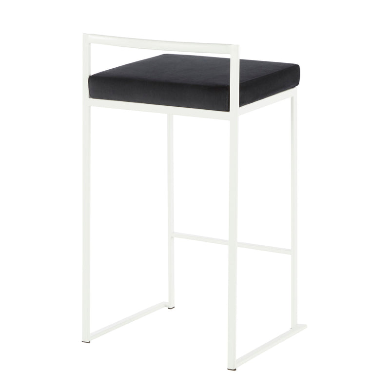 Lumi Source Fuji Simple Elegance contemporary stackable counter stool set with sleek design and modern finish.