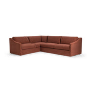 Classic Home Kipton upholstered corner sectional in a cozy fabric, featuring plush cushions and a modern design for living room comfort.