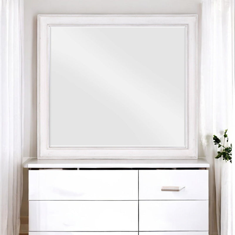 Katia - Mirror - Rustic Gray & Weathered White - R&R Furniture Gallery (Fountain Valley, CA)