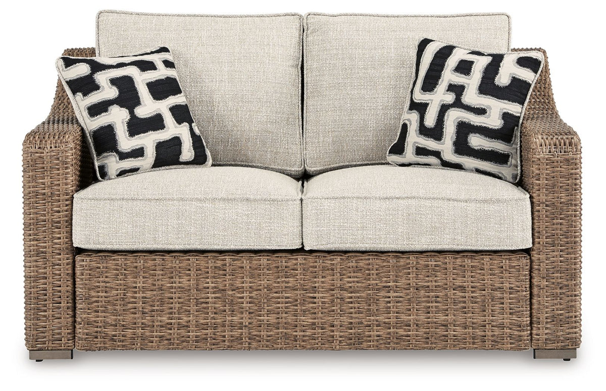 Beachcroft - Loveseat With Cushion - Beige - R&R Furniture Gallery (Fountain Valley, CA)