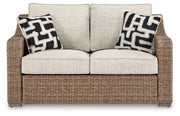 Beachcroft - Loveseat With Cushion - Beige - R&R Furniture Gallery (Fountain Valley, CA)