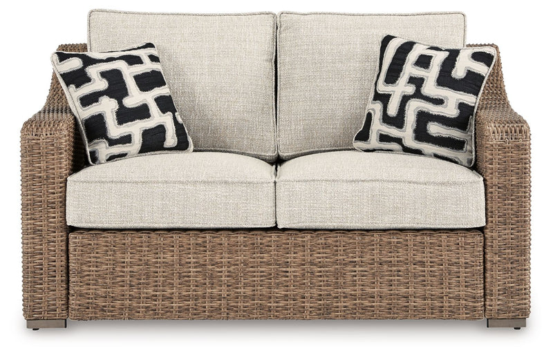 Beachcroft - Loveseat With Cushion - Beige - R&R Furniture Gallery (Fountain Valley, CA)