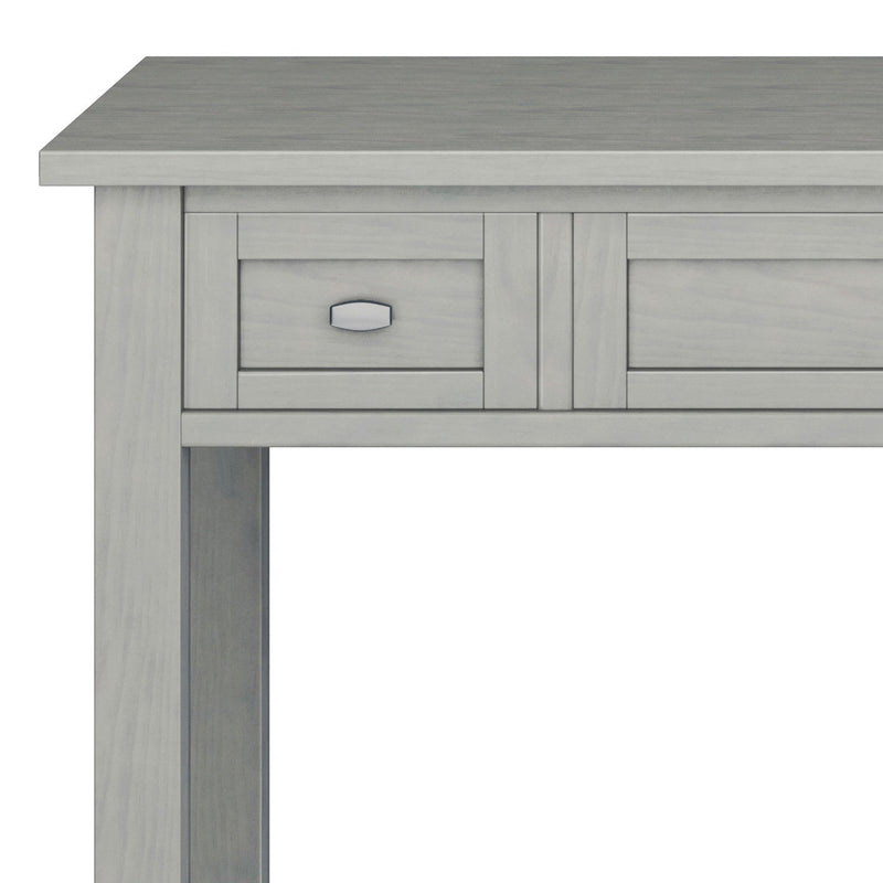 Handcrafted Warm Shaker writing desk by Simpli-Home featuring a smooth wooden surface and classic design.