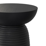 Boyd - Ribbed Accent Table - Black - R&R Furniture Gallery (Fountain Valley, CA)