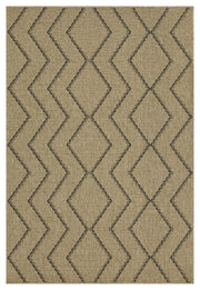 Earth - 5'3" X 7'3" Indoor, Outdoor Area Rug - Black, Natural - R&R Furniture Gallery (Fountain Valley, CA)