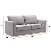 Valin - Sofa - Gray Linen - R&R Furniture Gallery (Fountain Valley, CA)