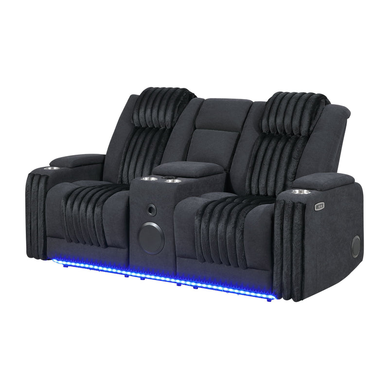 Duran - Power Reclining Loveseat With Power Headrest - R&R Furniture Gallery (Fountain Valley, CA)