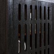 Vallisburg - Accent Cabinet - Black / Natural - R&R Furniture Gallery (Fountain Valley, CA)