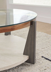 Frazwa - Round Cocktail Table - Multi - R&R Furniture Gallery (Fountain Valley, CA)
