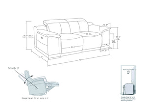 9762 - Power Reclining Loveseat - R&R Furniture Gallery (Fountain Valley, CA)