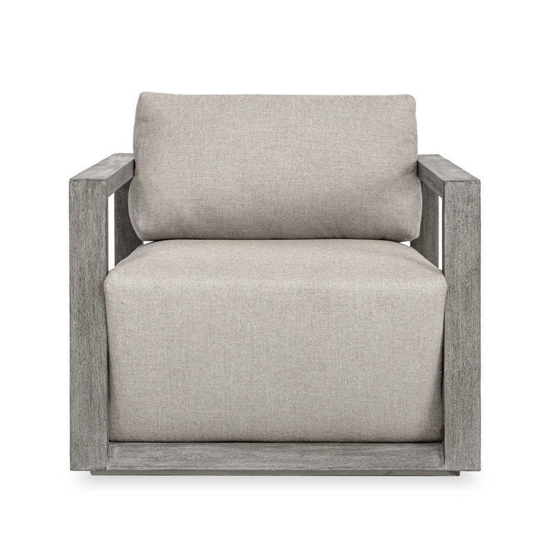Remsen - Outdoor Lounge Chair - Weathered Gray / Dove