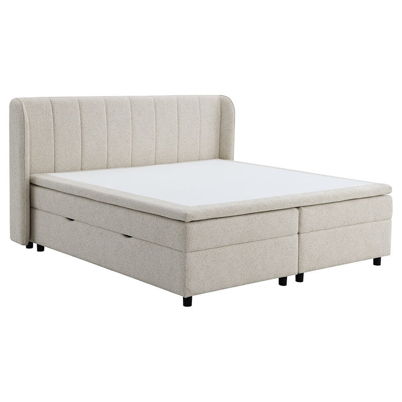 Adonia - Queen Bed With Storage - Beige - R&R Furniture Gallery (Fountain Valley, CA)