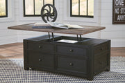 Tyler Creek - Lift Top Cocktail Table - Grayish Brown / Black - R&R Furniture Gallery (Fountain Valley, CA)