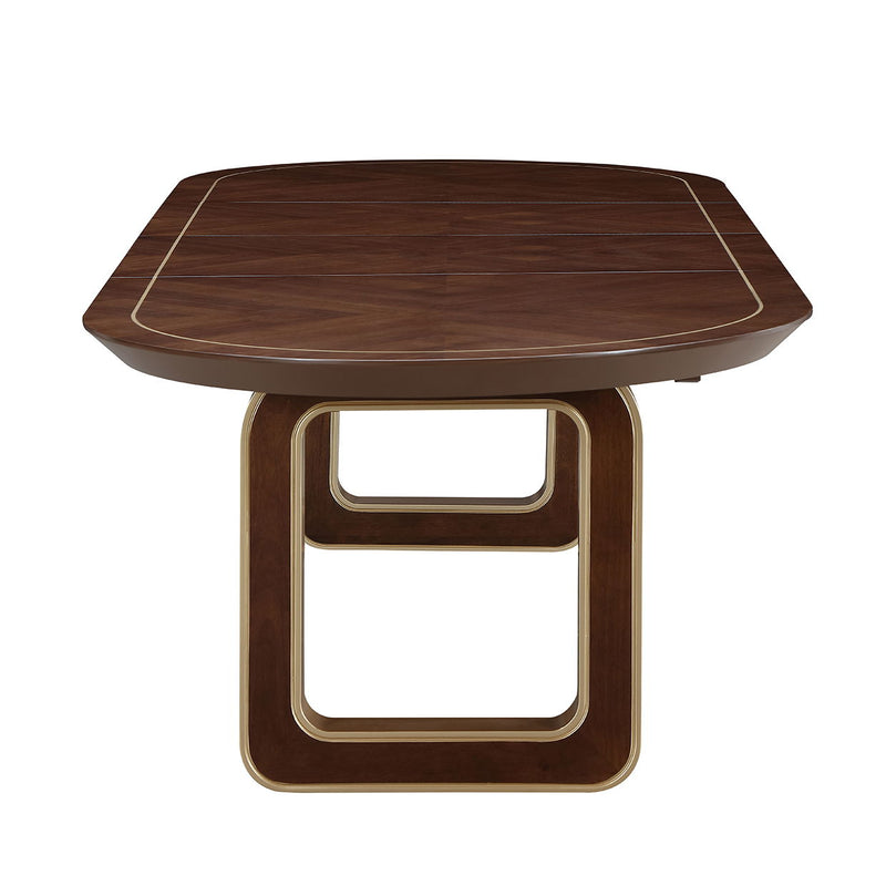 Houston - Oval Dining Table - Walnut - R&R Furniture Gallery (Fountain Valley, CA)