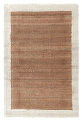 Classic Home Serene Frame Area Rug with intricate patterns and neutral tones, ideal for living room or bedroom decor.