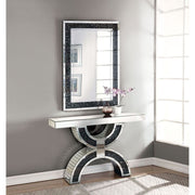 Nysa - Console Table With Faux Crystals - Mirrored - R&R Furniture Gallery (Fountain Valley, CA)