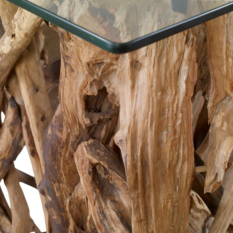 Teak Wood - Console - Light Brown