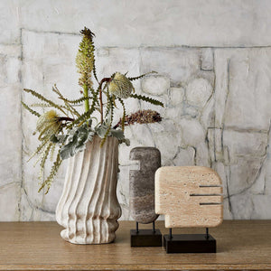 Puddle - Vase - Brown / White