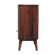 Cortez - T Bar Open Slot Cabinet - Dark Brown - R&R Furniture Gallery (Fountain Valley, CA)