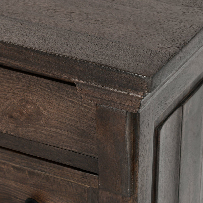 Adelaide - Wood 3 Drawer Nightstand - Cocoa Brown