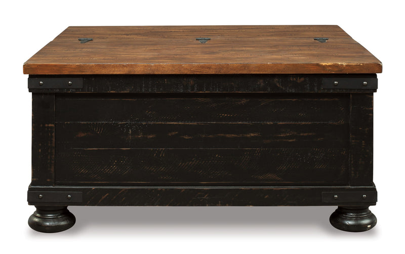 Valebeck - Lift Top Cocktail Table - Black / Brown - R&R Furniture Gallery (Fountain Valley, CA)