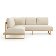 Evan - Outdoor L-Sectional - Cream - R&R Furniture Gallery (Fountain Valley, CA)