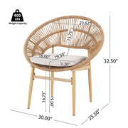 Cyril - Outdoor Papasan Style Dining Chair (Set of 2) - R&R Furniture Gallery (Fountain Valley, CA)