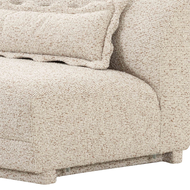 Marion - Textured Boucle Armless Loveseat - Two-Tone - R&R Furniture Gallery (Fountain Valley, CA)