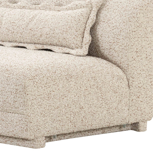Marion - Textured Boucle Armless Loveseat - Two-Tone - R&R Furniture Gallery (Fountain Valley, CA)
