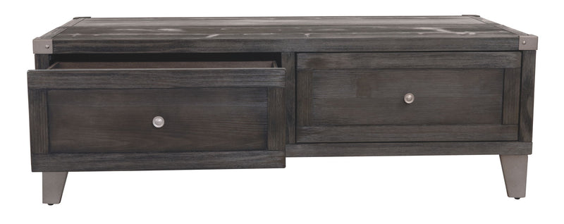Todoe - Lift Top Cocktail Table - Dark Gray - R&R Furniture Gallery (Fountain Valley, CA)