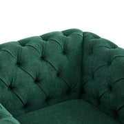 Chesterfield Style Swivel Club Chair With Button Tufted - R&R Furniture Gallery (Fountain Valley, CA)