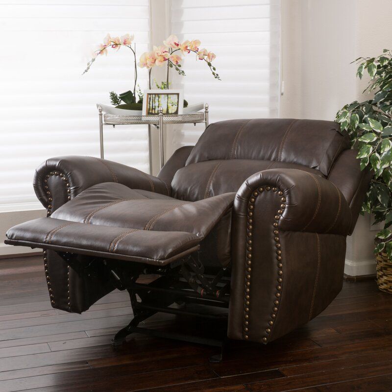 Wide Standard Manual Glider Recliner - R&R Furniture Gallery (Fountain Valley, CA)