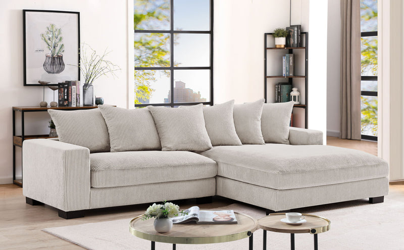 Luxe - Oversized 2 Piece Sectional Couches For Living Room, L Shaped Sofa With Chaise - R&R Furniture Gallery (Fountain Valley, CA)